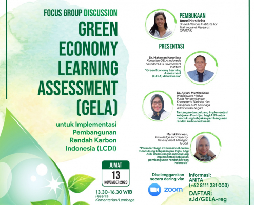 FGD GELA Indonesia untuk Implementasi Pembangunan Rendah Karbon Indonesia (LCDI)